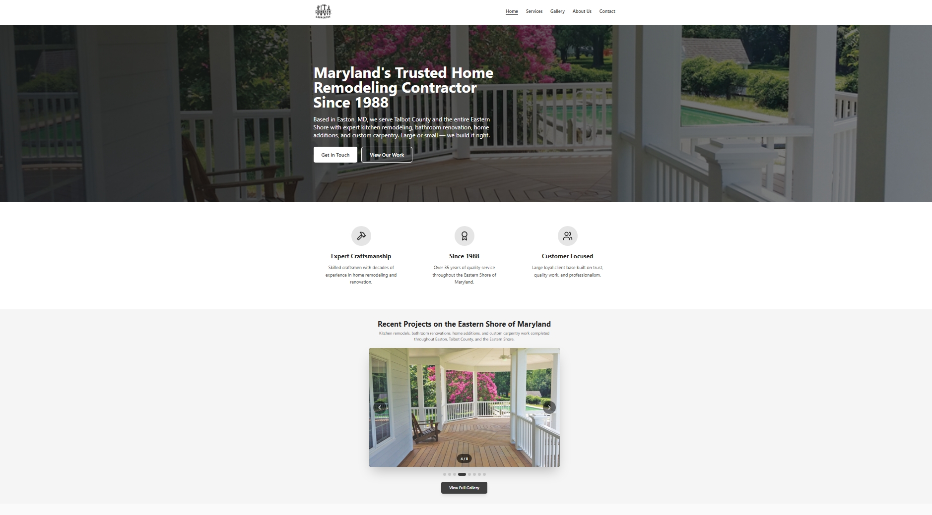 Cronshaw Carpentry new website